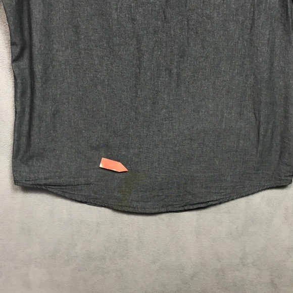 Rock & Republic Shirt Long Sleeve Men XXL Slightly Fitted Dark Gray Cosmetic 2nd - Picture 4 of 11